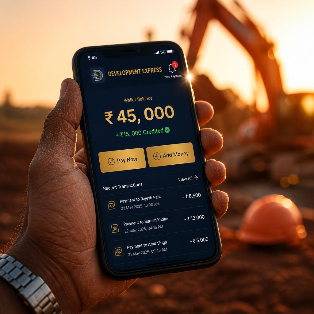 Development Express wallet on Development Express app